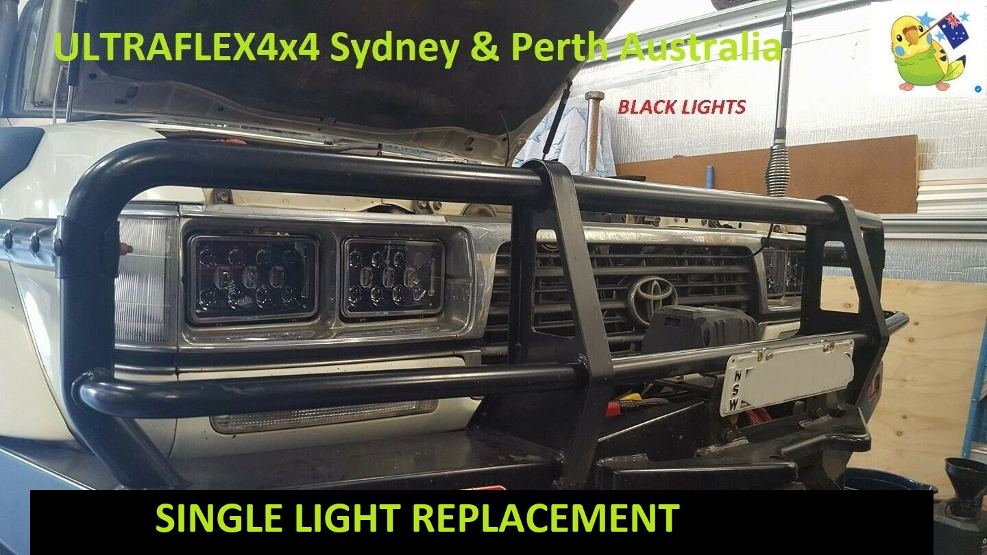 4x6 inch 60W LED headlight Ultraflex4x4  BLACK